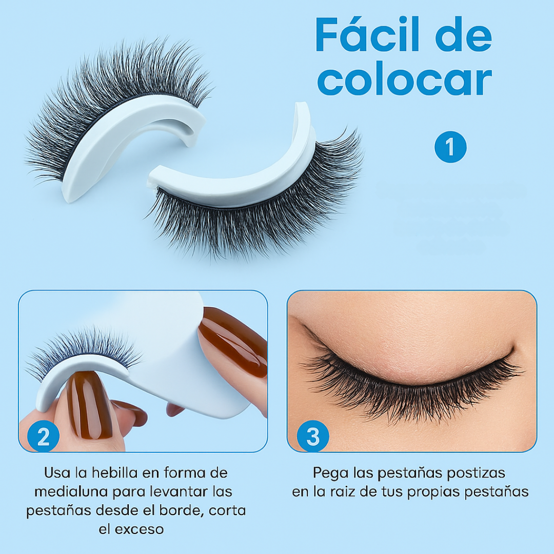 Pestañas Sovana™ - Realza tu Mirada con un Acabado Natural y sin pegamento En Segundos