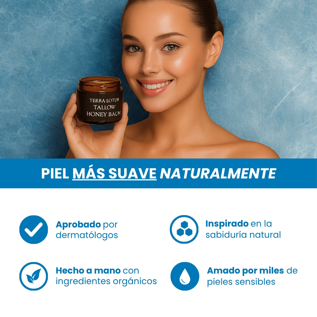 Sovana Terra Lotus - Bálsamo de sebo de res alimentado con miel cruda