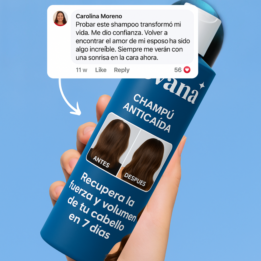 PACK ANIVERSARIO GRATIS | Champú AntiCaída Sovana - Refortalece tu cabello en 7 días