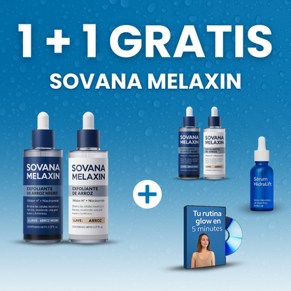 Sovana Melaxin - Pack exfoliante natural de arroz