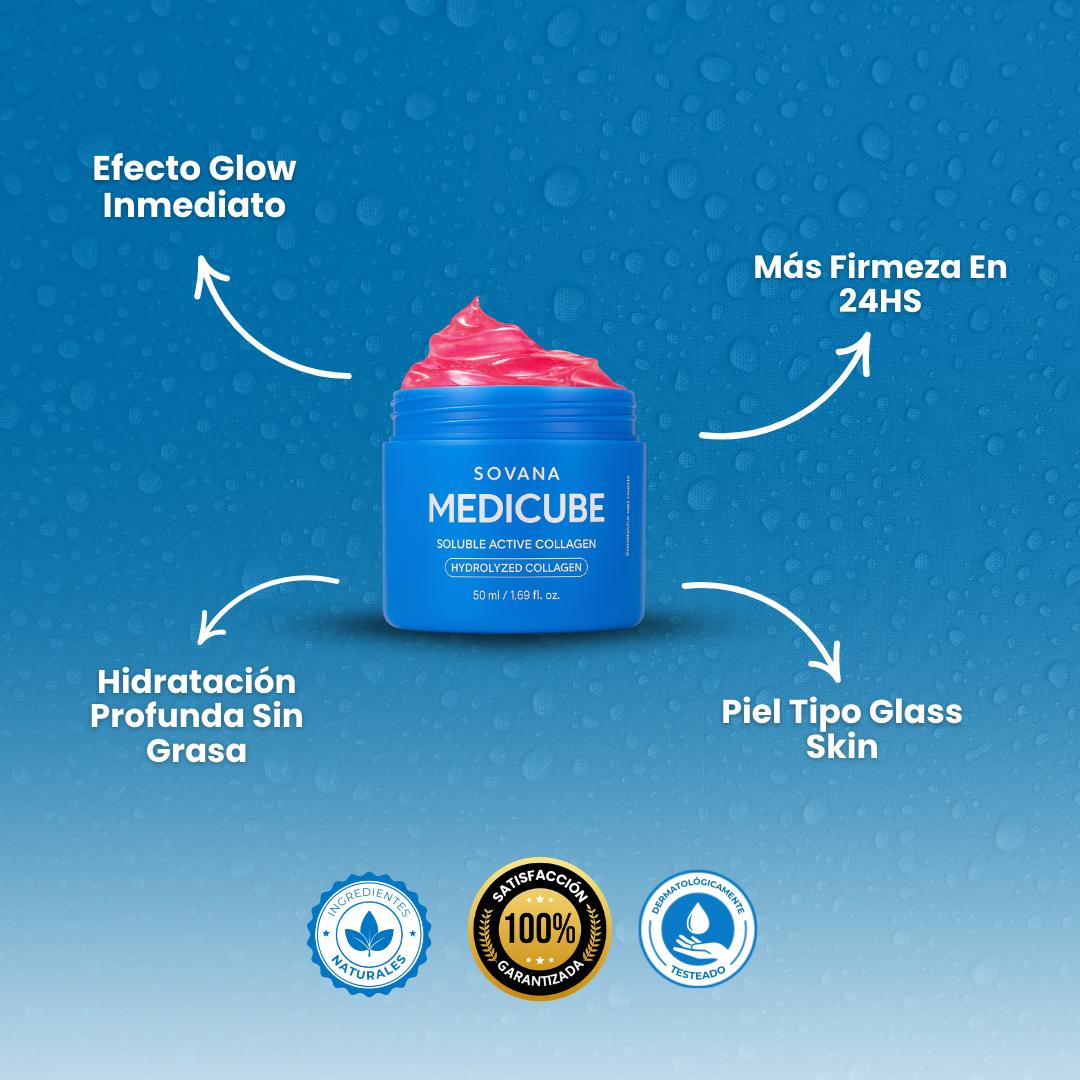 Sovana Medicube - Crema de colágeno para un aspecto brillante y firme las 24 horas