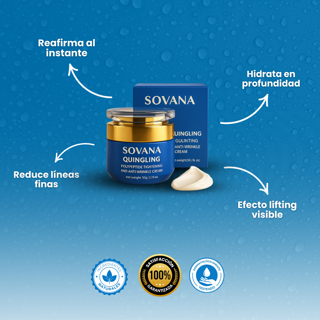 1+1 GRATIS | Sovana Quingling - Crema Facial Coreana con Acción Reafirmante