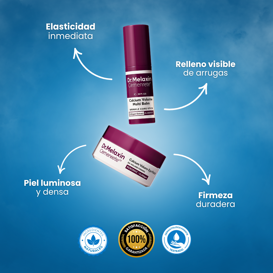 Duo Anti Edad - Barra de calcio antiarrugas + Parches de calcio