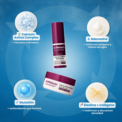 Duo Anti Edad - Barra de calcio antiarrugas + Parches de calcio