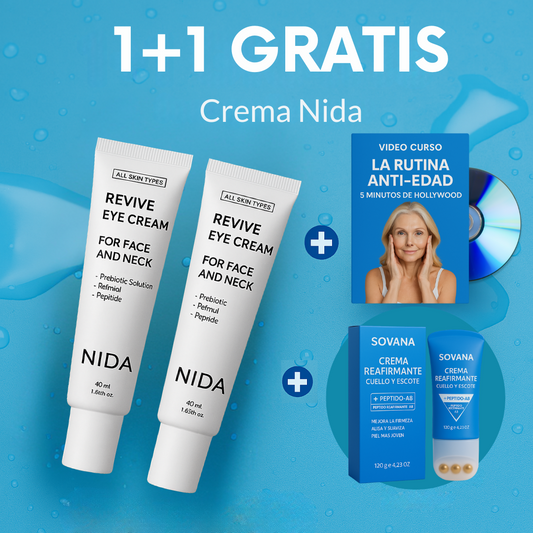 1+1 GRATIS| Nida™ - La solución definitiva para eliminar ojeras y bolsas del contorno de tus ojos