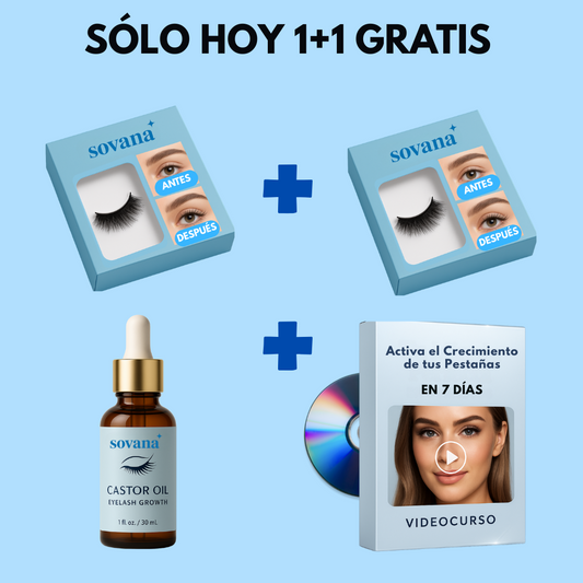 Pestañas Sovana™ - Realza tu Mirada con un Acabado Natural y sin pegamento En Segundos